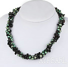 l and agate beaded necklace perle si agat beaded colier