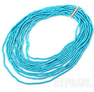 ce with slide Collier turquoise avec toboggan clasp fermoir
