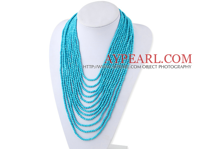 ce with slide Collier turquoise avec toboggan clasp fermoir
