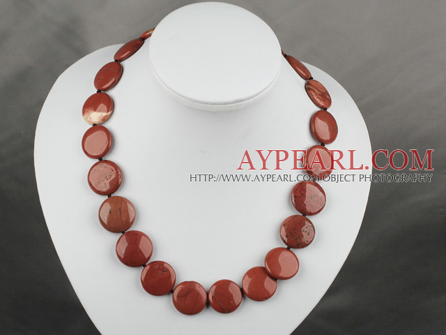 17,5 pouces 20mm Collier gemme rouge