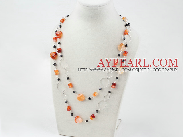 ικό αχάτη long sytle fashion necklace μακράς sytle κολιέ μόδας