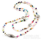 e couleur multi long style necklace collier style long