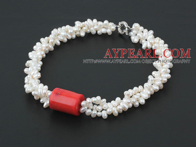 nd coral necklace with μαργαριτάρι και κοραλλιογενείς κολιέ με moonlight clasp σεληνόφως κούμπωμα