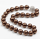 Doubles brins cristal noir et Agate Collier