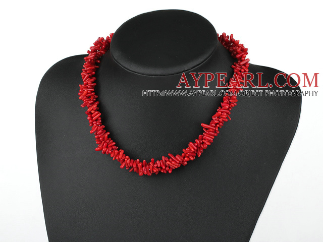 ral necklace with box 6m κόκκινο κοράλλι κολιέ με κουτί clasp καρφίτσα