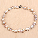 Classic Style Natural A Grade Purple Nuclear Pearl Party Necklace