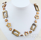 27.5 inches fashion pearl shell long style necklace