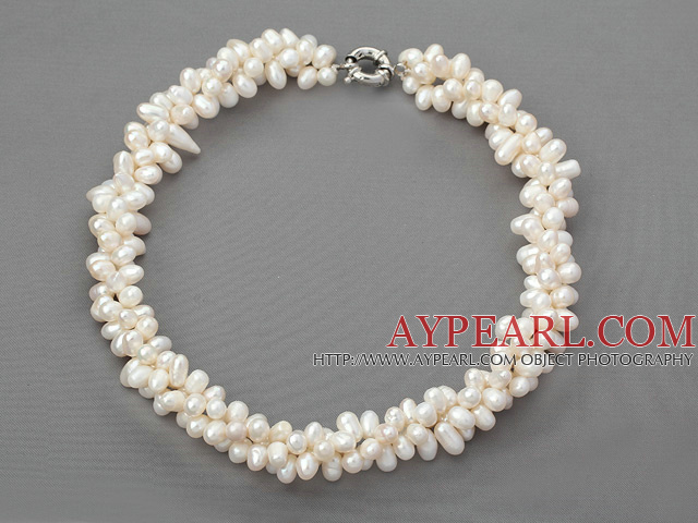 led pearl necklace with διάτρητοι μαργαριτάρι κολιέ με moonlight clasp σεληνόφως κούμπωμα