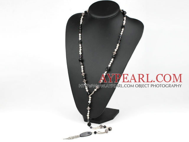 long style Y shaped αχάτης καιρό στυλ σχήματος Y necklace κολιέ