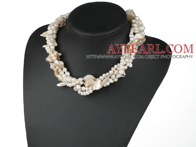 ce with und Shell-Kette mit moonlight clasp Mondlicht Verschluss