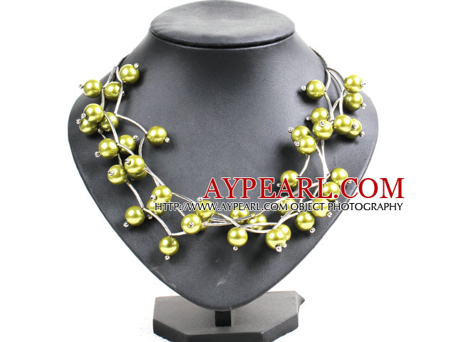 27.5 inches fashion white sea shell necklace