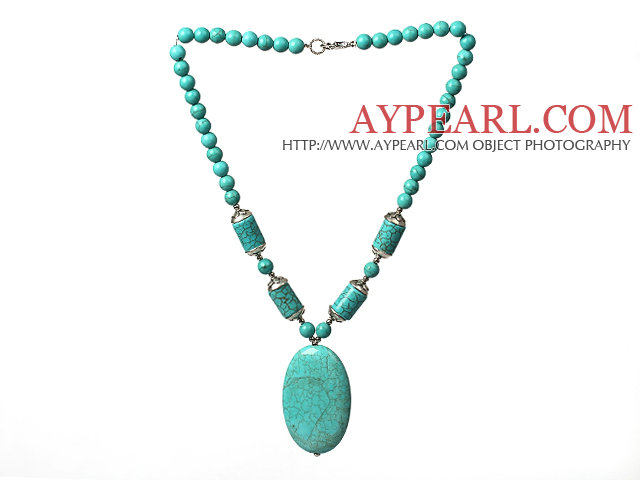 17.5 inches 24mm serpentine agate necklace