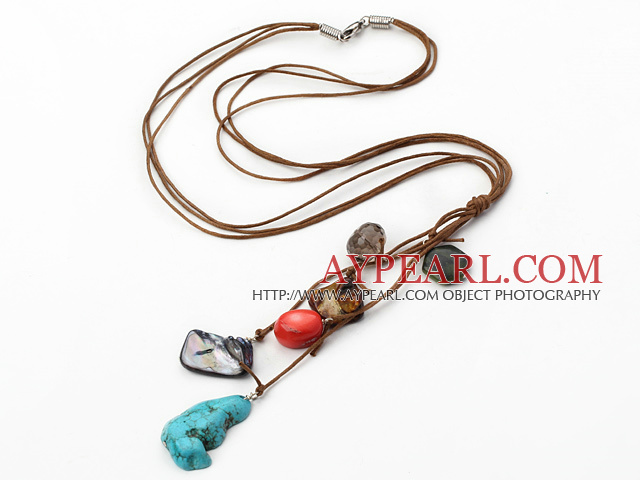 te Mode stone necklace Stein Halskette