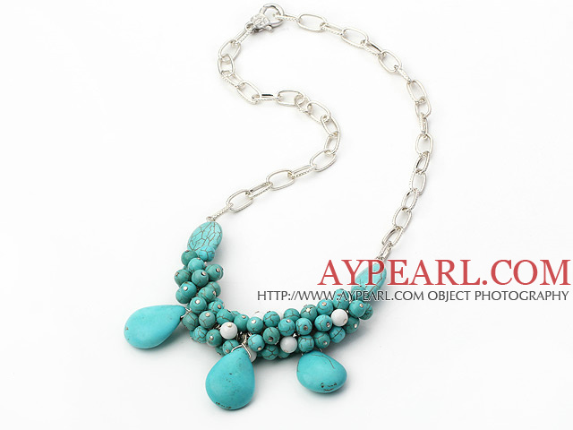 Collier turquoise de la mode