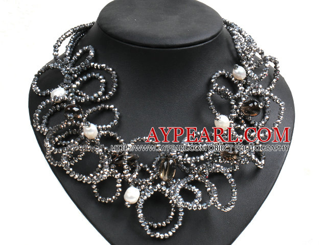 bijoux en perle bleue de mariage necklace collier