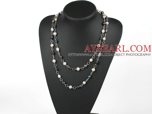 ru perlat lung style necklace stil colier