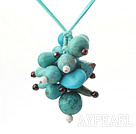 Collier turquoise et le grenat