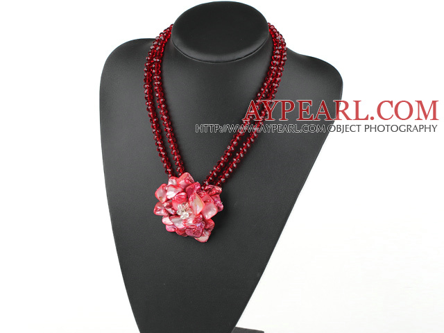 crystal skal halsband