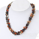 Wholesale pearl agate necklace