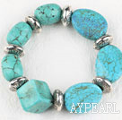 Chunky de style elasic assortis bracelet multi bangle forme turquoises