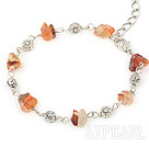 fashion natural agate braclet with lobster clasp