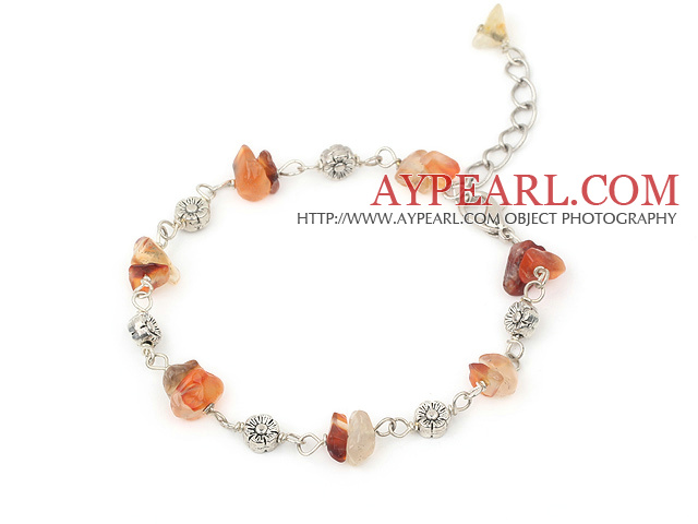 fashion natural agate braclet with lobster clasp