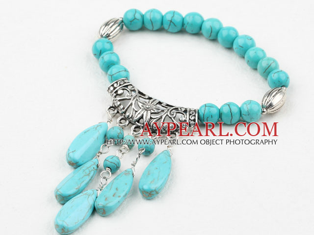 Bracelet élastique Ronde Bracelet Turquoise