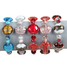 Wholesale 5 PCS Beautiful Multi Color Natural Pearl Crystal Colored Glaze Bead Bracelet (Random Color)