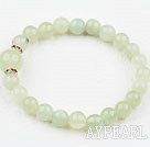 Classic Design Serpentine Jade Beaded Elastic Bangle Bracelet