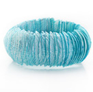 Sky Blue Color Trochus Shell Stretch Bangle Armband