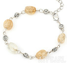 simple and fashion citrine bracelet with lobster clasp