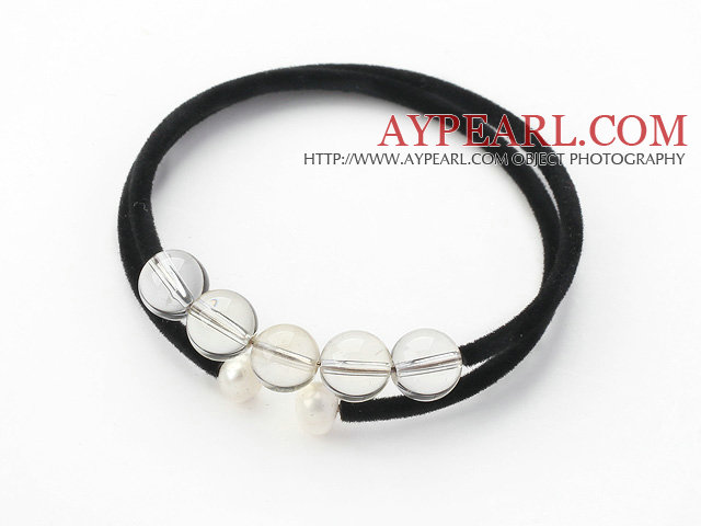 Simple de conception ronde Bracelet Bangle Smoky Quartz