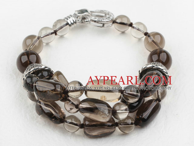 Assortiment naturel Bracelet Smoky Quartz Crystal