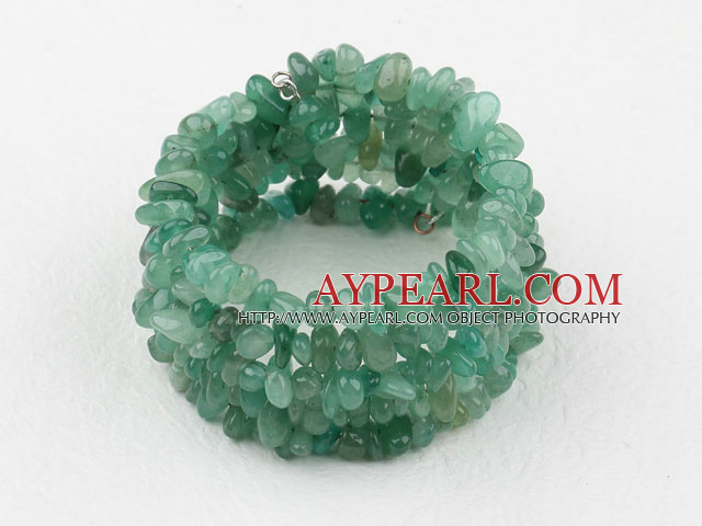 Longue Aventurine style Chips Wrap Bracelet