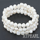 er weiß pearl bracelet Perlenarmband