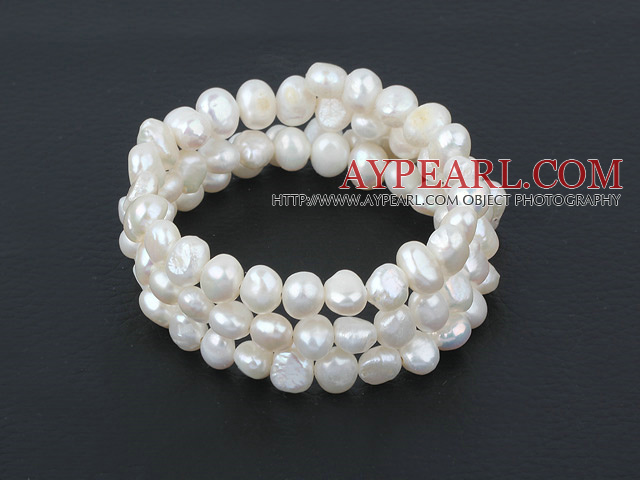 vit pearl bracelet pärlarmband