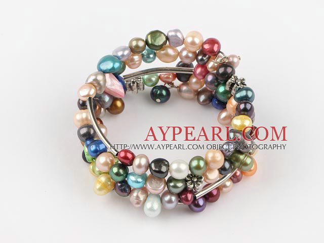 couleur multi teinte bracelet de perles