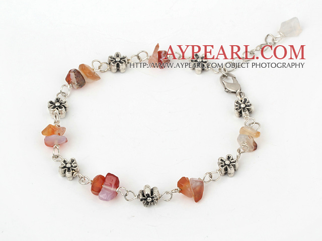 natural agate bracelet with extendable chain