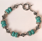 7 inches 40mm turquoise bracelet with moonlight clasp