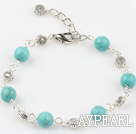 burst pattern turquoise bracelet with extendable chain