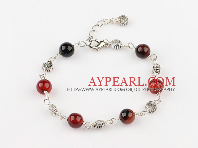 fancy agate bracelet with extendable chain