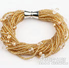 bracelet with Bratara margele perla with magnetic clasp magnetic încheietoare
