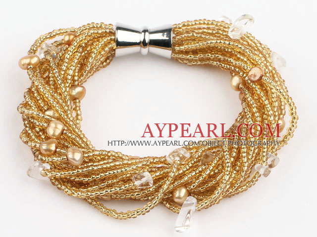 arl bracelet with perles bracelet en perles avec magnetic clasp fermoir magnétique