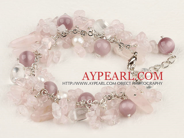 bracelet quartz rose