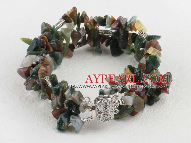 indian agate armbånd