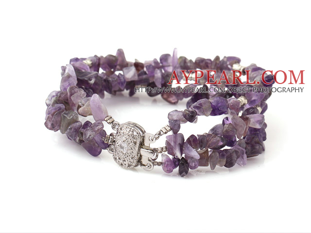 ng natürliche Amethyst bracelet Armband