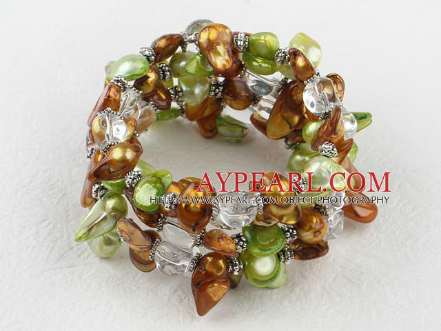 bracelet en cristal de perle