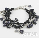 blue sandstone bracelet with extendable chain