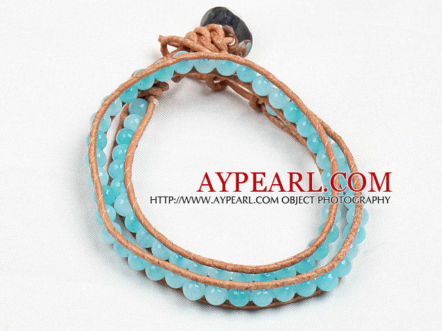 Fashion Style éponge Kyanite Perles Wrap Bracelet