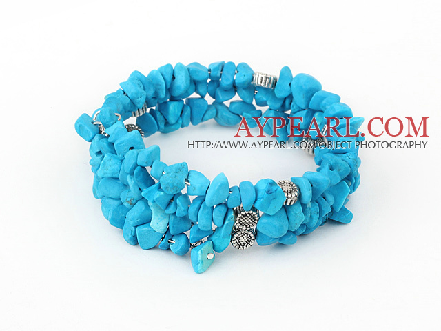 turquoise chips bracelet copeaux de bracelet